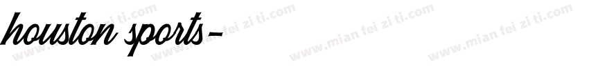 houston sports字体转换